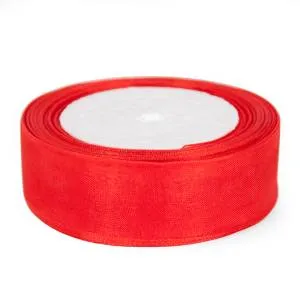 Лента Органза 2.5 см.*22.85 м Красный / О251026