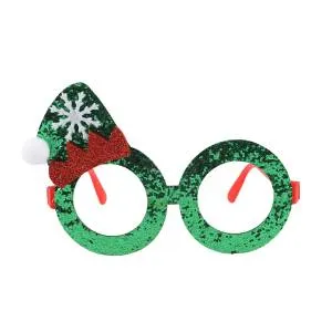Карнавальные очки Праздничный колпак, зеленый / 6232282