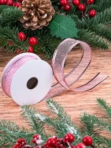 Лента Розовый "ВП" 2,5см*3м/НУ-5224