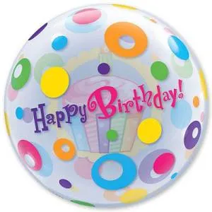 22" Bubble НВ Кекс и точки (Qualatex)/1202-1225