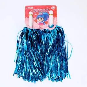 Помпон синий фольга (2шт) /7550819