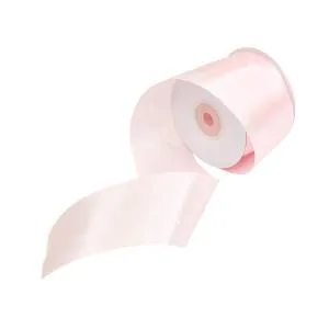 Лента атлас розовая пудра 50 мм*22,85 м 