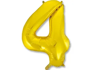 Цифра "4" 40" - золото 1207-2776/ Китай