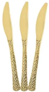 Ножи "Арт деко" золото металлик 20 см., 10 шт. / 6234096