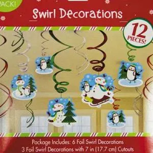 Гирлянда Снеговик 46-60 см. (12 шт.)