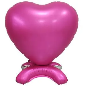 AIR 3D Сердце Сатин Розовое 65" (ходячий шар)/11208-0905