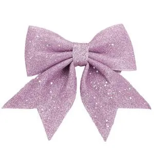 Бант Розовый с блестками 12*15 см., 2 шт. / 6233749