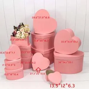 Коробка Сердце 25*23,9*14,2 см Розовый