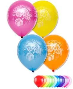  С Днем Рожд Розы 12"/Китай