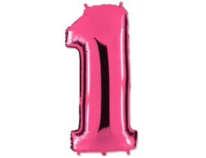 Цифра "1" -  Розовая /Grabo                     