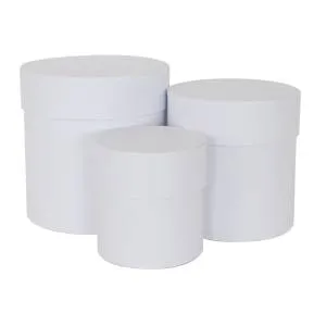 Коробка цилиндр 15*15 см. Белый / FUT000035932