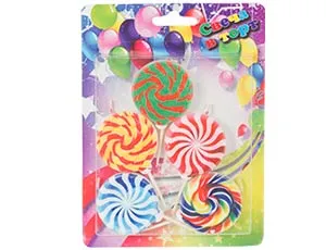 Свеча д/торта на пиках Конфеты 5 шт / 1502-4289