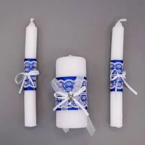 Свеча "Домашний очаг" Синий / М00804