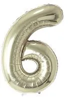 40" Цифра "6" Белое золото / Китай 88041599/ 24026