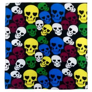 Платок (бандана) "Пират" цветная 55*55 см (Китай)