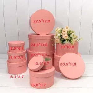 Коробка 27,5*14,7 см Круглая розовый