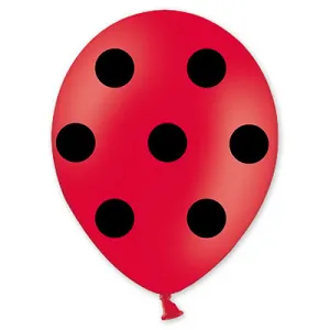 Горошек черный 14", пастель 1103-1253