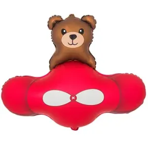 Мишка в самолете красном / Китай 1207-5695