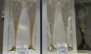 Бокалы свадебные  на мет. ножке