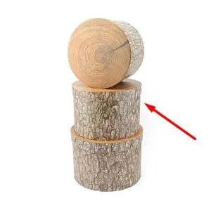 Коробка 19200-МВ Дерево Цилиндр 23-23-15,5