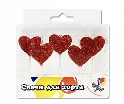 Свеча Сердца (5шт)/700173