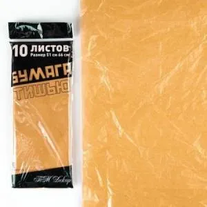 Бумага тишью бронза перламутр 50*66 см.(10 листов)/ 88040020