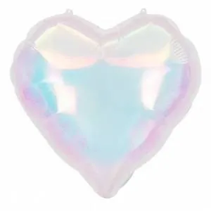 18" Сердце Хамелеон, прозрачный перламутр (Китай) 24618