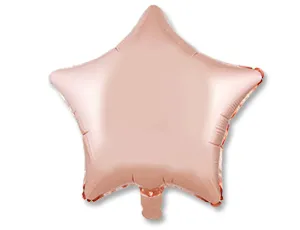 Звезда розовое золото 18" (Китай)