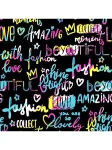 Бумага упак. "Стильные надписи" 70*100 см 10 листов  /УБ-8962