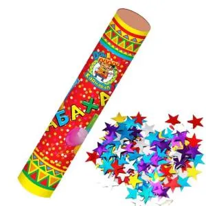 Бабахалка 15 см. Звезды (фол)