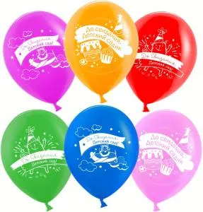 12" До Свидания, Детский Сад, ассорти Лайт, пастель  (Малайзия) 711462