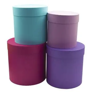 Коробка цилиндр 14*14 см. Микс/ FUT0095А