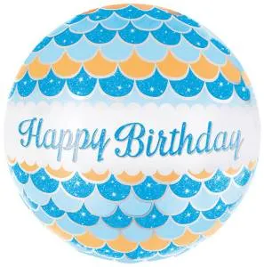 18" Круг СДР (волны голубой) 15393 / Китай