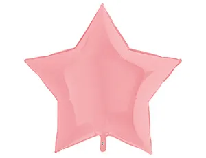 Звезда фольга Мятно-Розовая 92 см с гелием