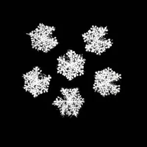 Ел. украшение снежинки 6см (3 шт в упак) / ч02001