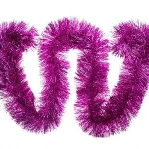 Мишура фуксия 2 м* 6 см. (Ч10974)