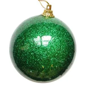 Ел. украшение шар зеленый 7 см (6 шт в упак) / ч10515