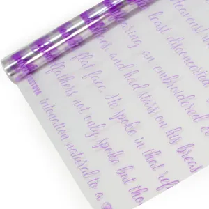 Пленка упаков Рукопись Сиренев /70см*8м 73026