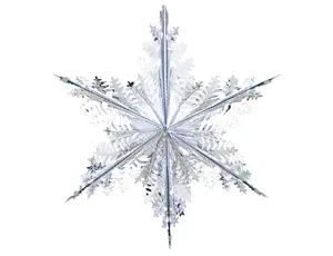 Фигура Снежинка № 3 фольга сереб 40см.