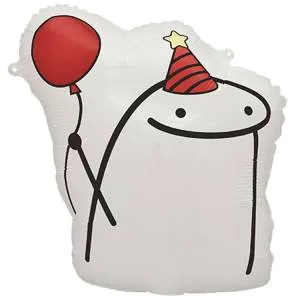 20" Человечек Мем матовый с шариком / Китай 1207-6666