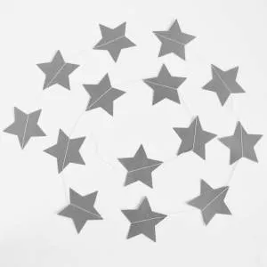 Гирлянда-подвеска "Звезда серебро" 230 см /521165