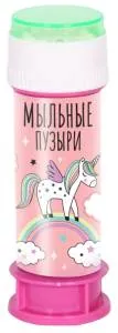 Мыльные пузыри  "Радужный Единорог", 50 мл./500397