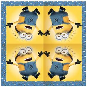 Салфетки бумажные "Миньоны" 33 см 20 шт.