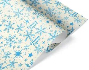 Уп. бумага "Новогодние снежинки" 0,7*1 м.(10 шт.) / 2050812