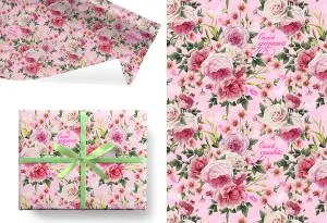 Упак. бумага "Самой красивой" 100*70 см, 5 листов /Ч44682