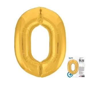 Цифра 0 - 40" Slim Золото (Россия) / 754696/1207-3811