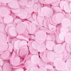 Конфетти тишью Круг, Розовый 1 см 50 гр./6015231
