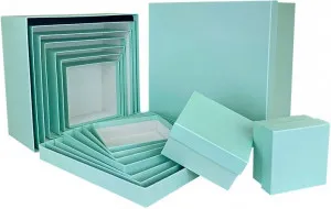 Коробка 12*12*7 см Мятный