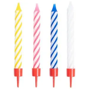 Свечи д/торта с подст. 8,5 см 12 шт / 1502-6057