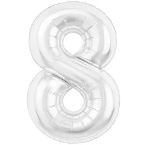 Цифра 8 - 40" Slim Белый блеск (Россия) / 1207-6595